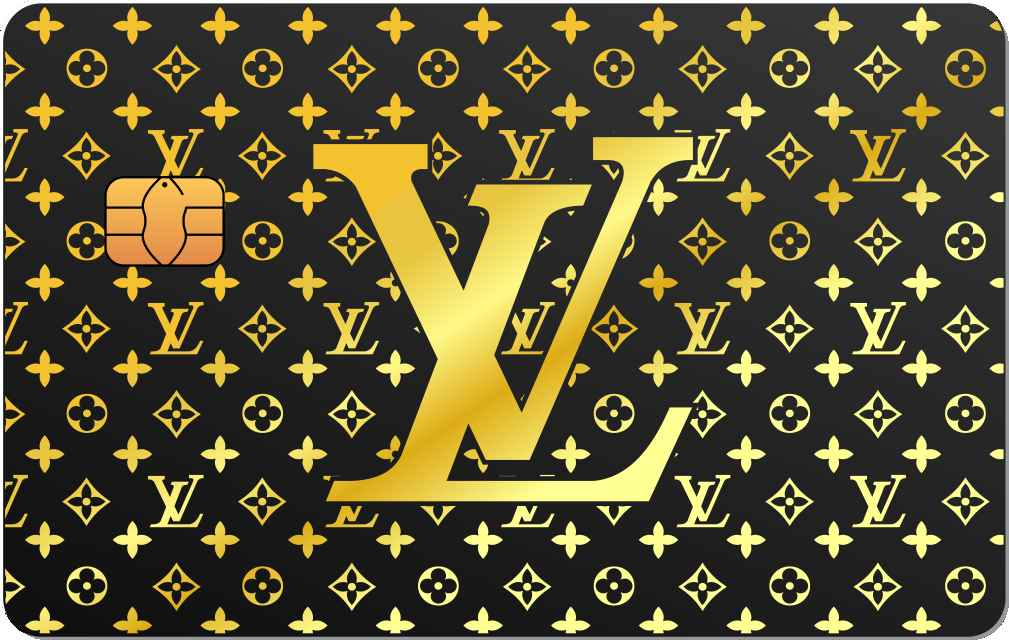 Louis Vuitton (LV) Pattern Metal Card - The Rich Card