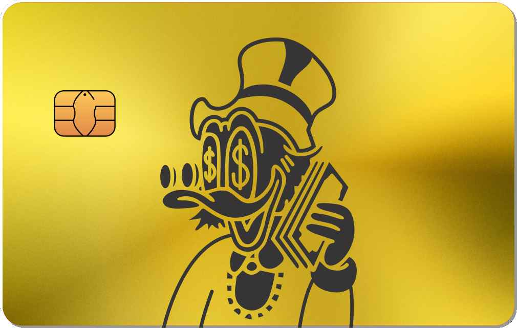 Duck Money Metal Credit Card - The Rich Card