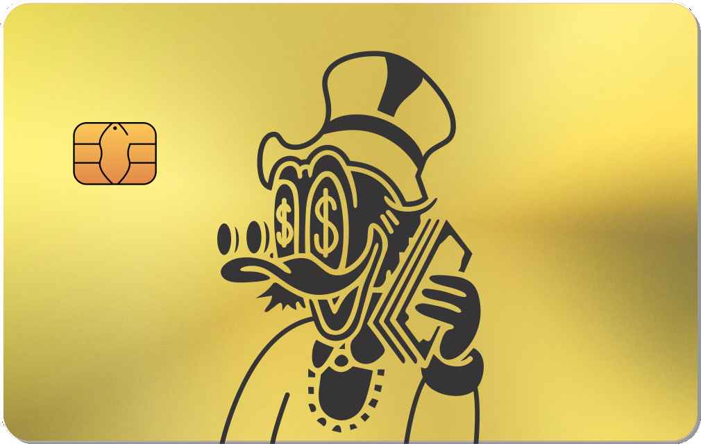 Duck Money Metal Credit Card - The Rich Card