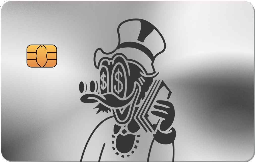 Duck Money Metal Credit Card - The Rich Card