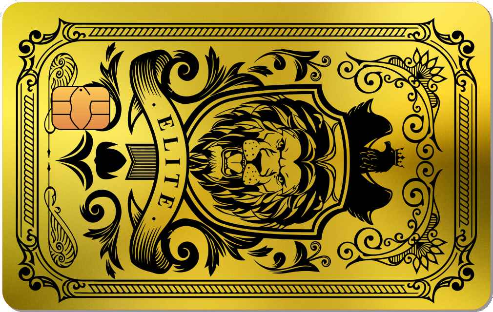 Elite Lion Metal Card - The Rich Card