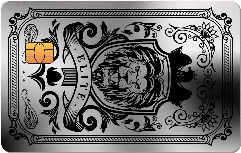 Elite Lion Metal Card - The Rich Card