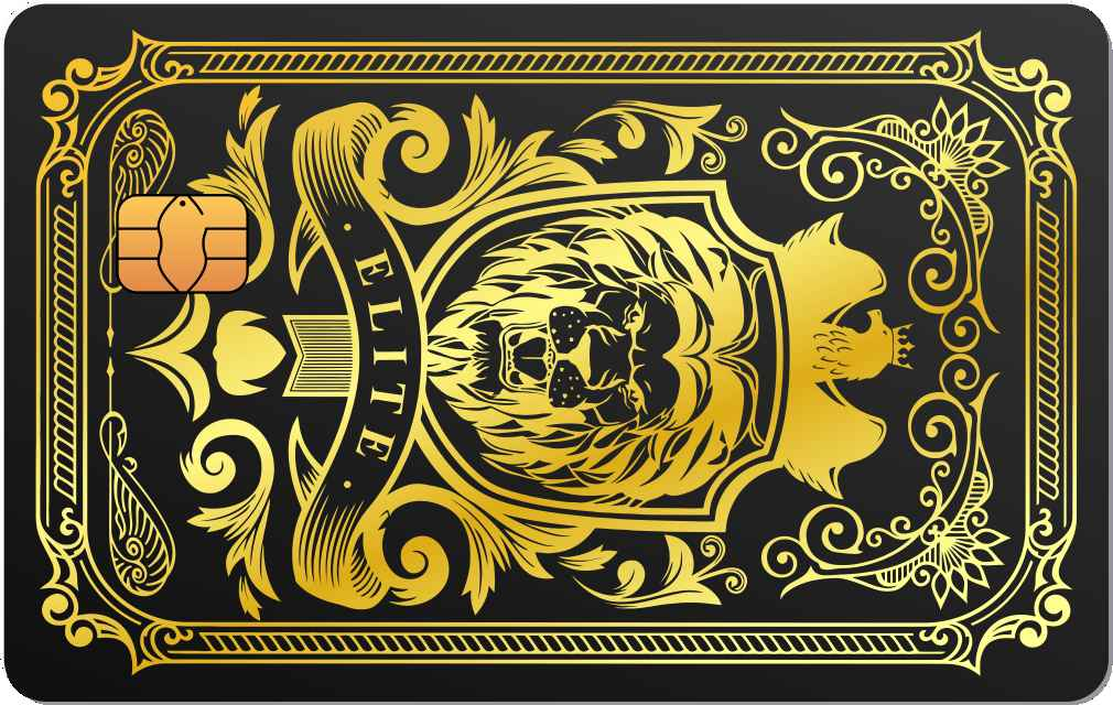 Elite Lion Metal Card - The Rich Card