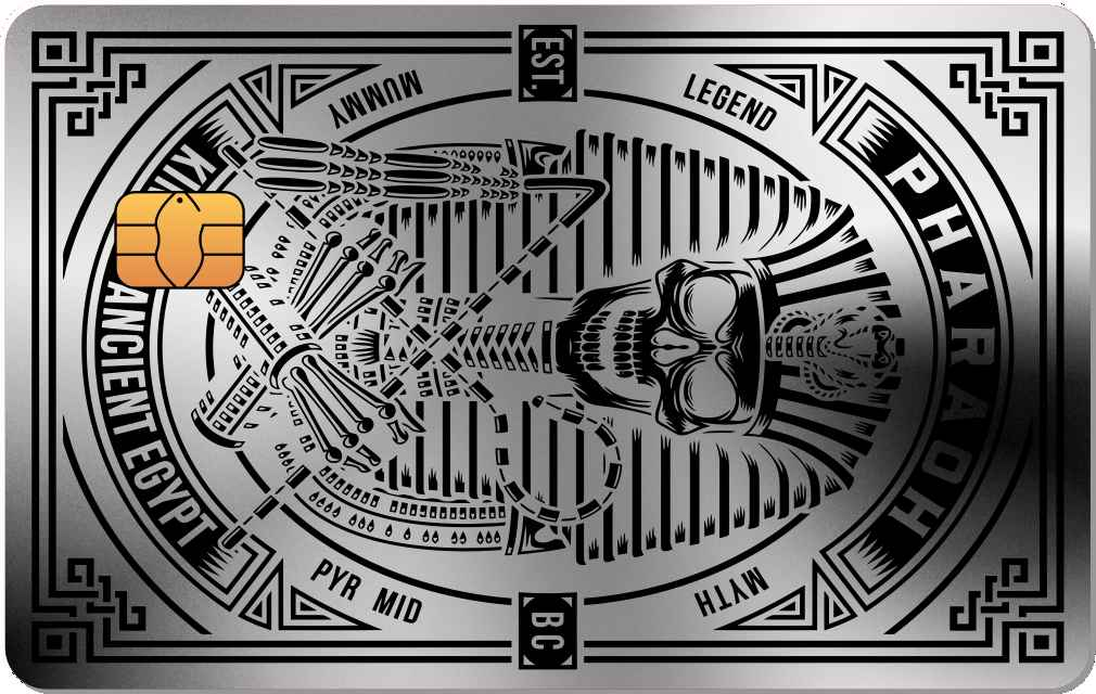 Pharaoh Metal Credit Card - The Rich Card