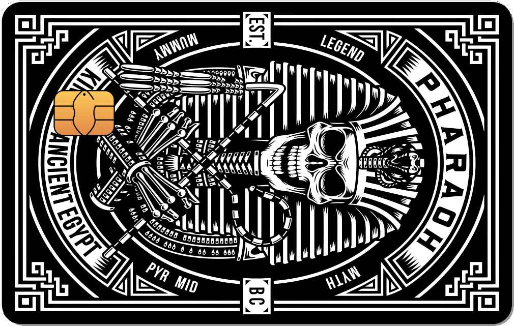 Pharaoh Metal Credit Card - The Rich Card