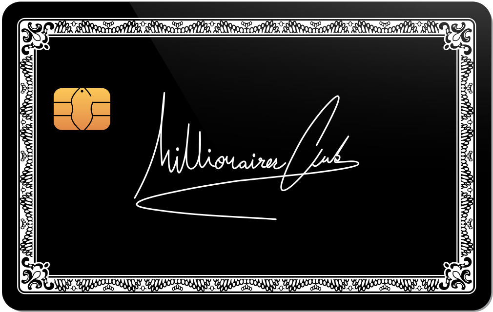 Millionaire Club Metal Credit Card - The Rich Card