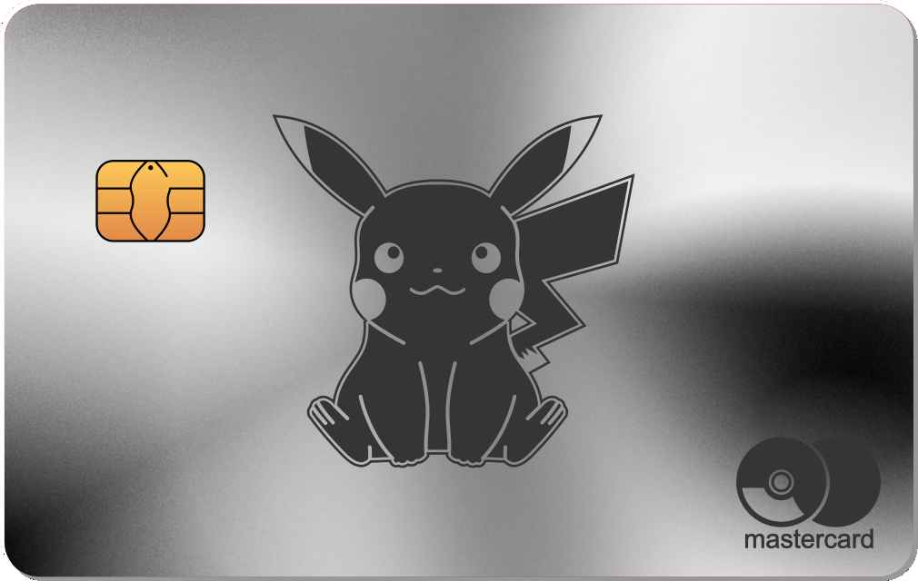 Pikachu Metal Card - The Rich Card