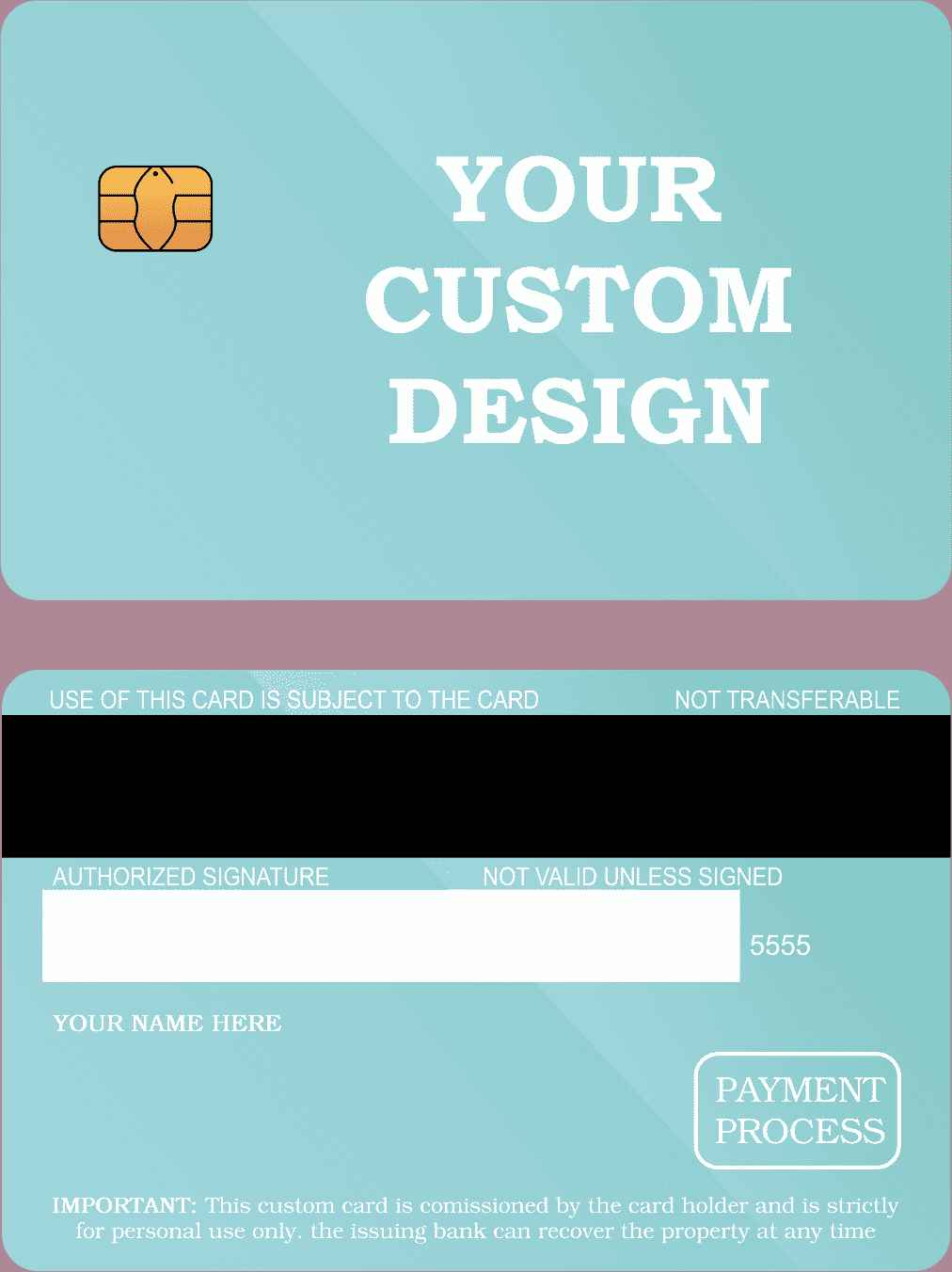 Custom Metal Card - The Rich Card