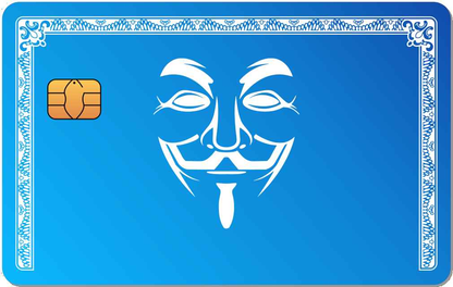 Anonymous Mask Metal Credit Card - The Rich Card