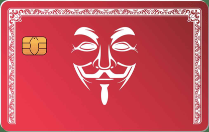 Anonymous Mask Metal Credit Card - The Rich Card