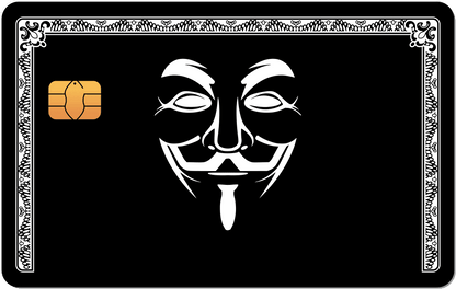 Anonymous Mask Metal Credit Card - The Rich Card