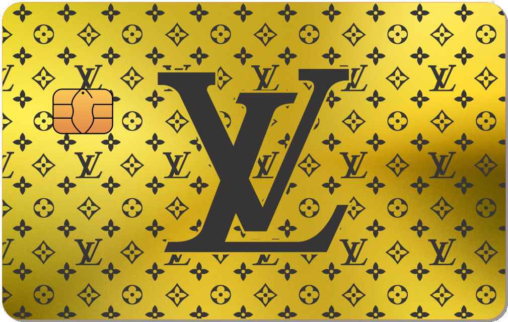 Louis Vuitton (LV) Pattern Metal Card - The Rich Card