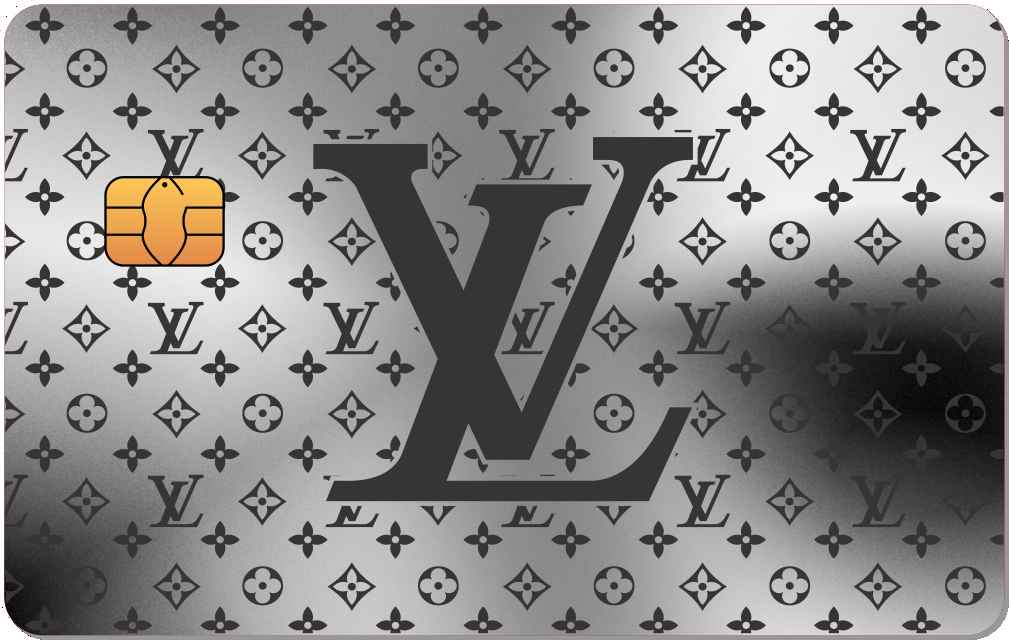 Louis Vuitton (LV) Pattern Metal Card - The Rich Card