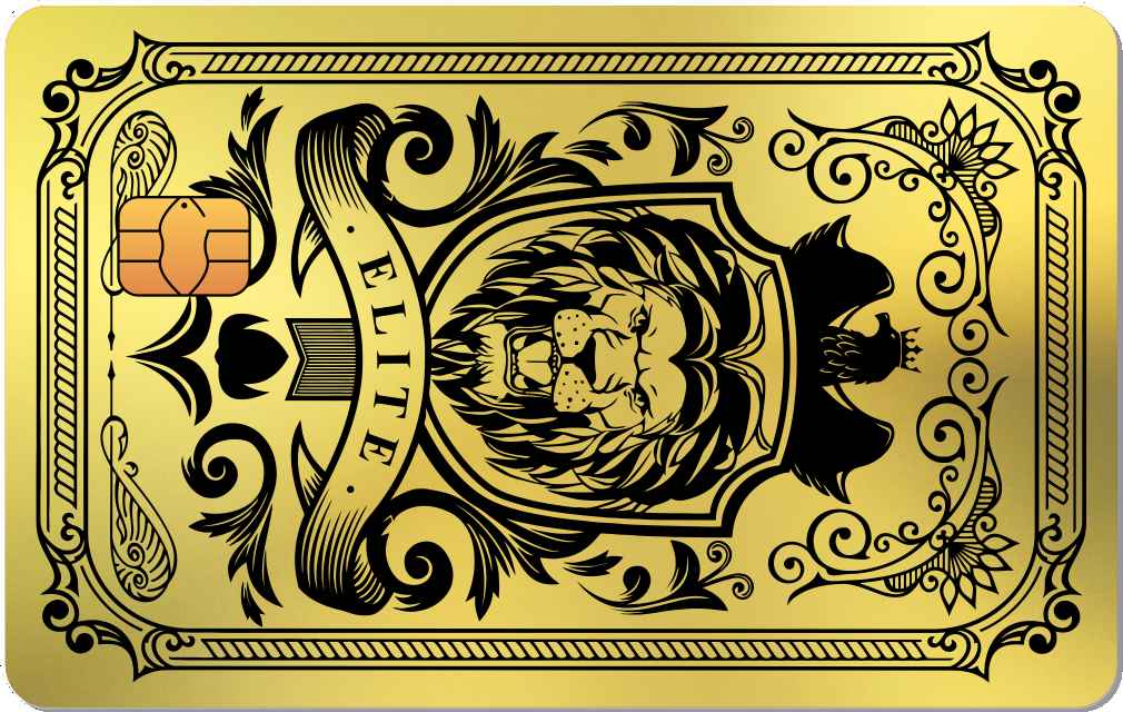 Elite Lion Metal Card - The Rich Card