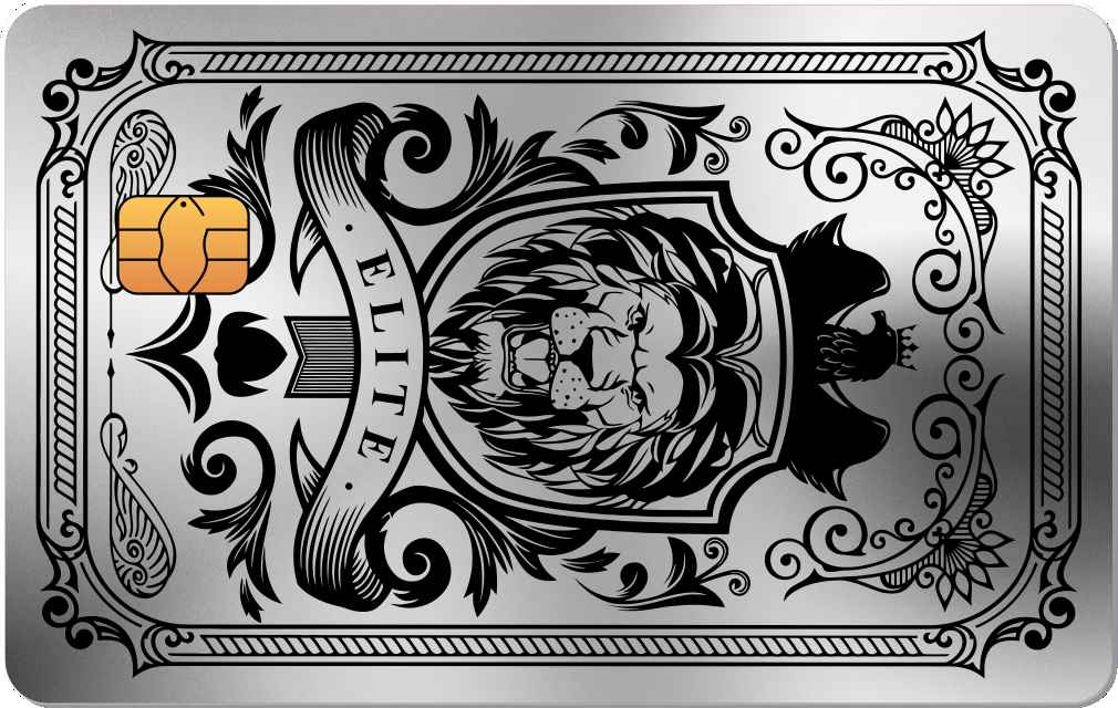 Elite Lion Metal Card - The Rich Card