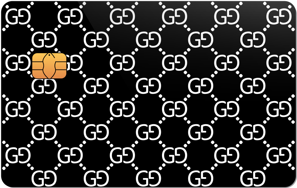 Gucci Pattern Metal Credit Card - The Rich Card