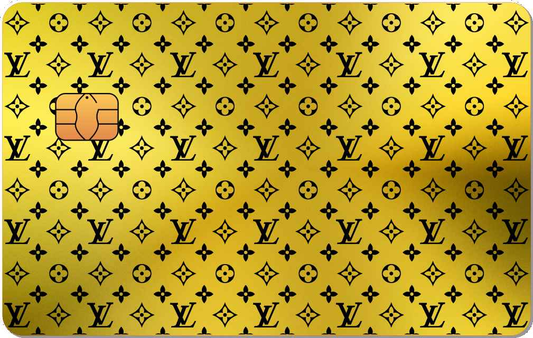 LV Pattern Metal Card - The Rich Card