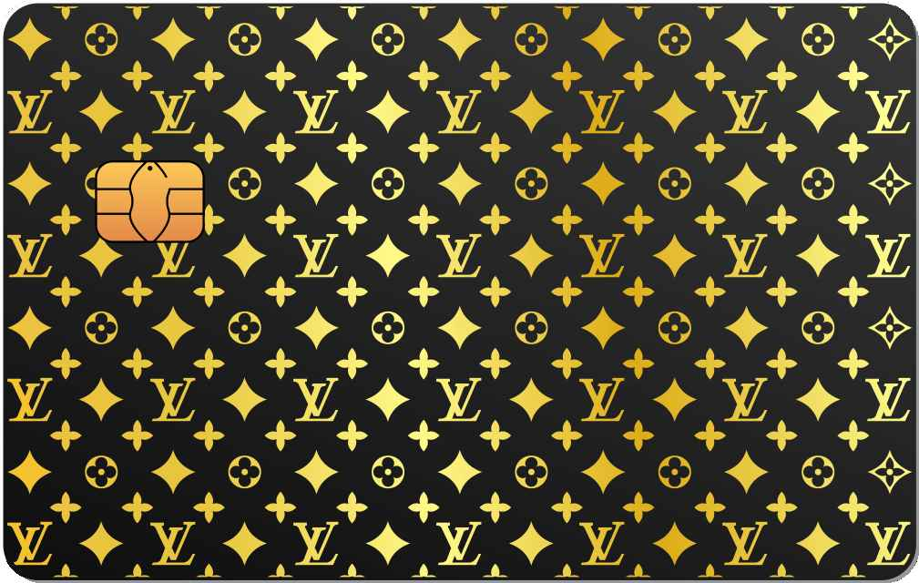 LV Pattern Metal Card - The Rich Card