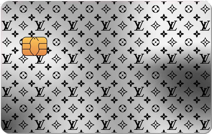 LV Pattern Metal Card - The Rich Card