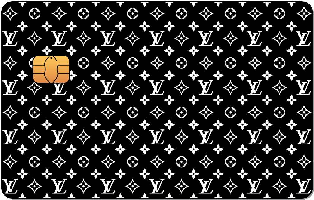 LV Pattern Metal Card - The Rich Card