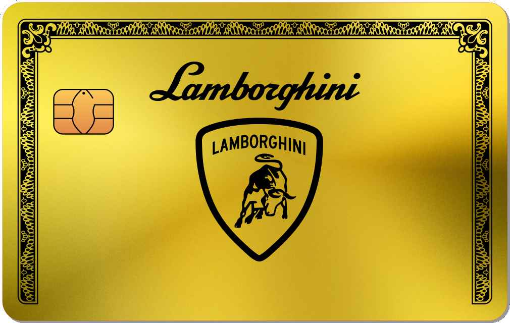Lamborghini Metal Credit Card - The Rich Card