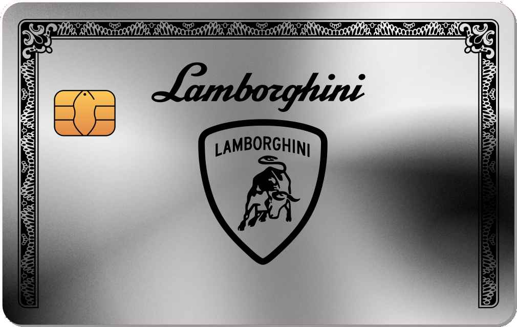 Lamborghini Metal Credit Card - The Rich Card
