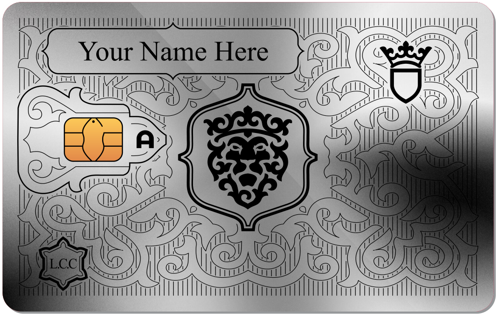 Lion Metal Credit Card - The Rich Card