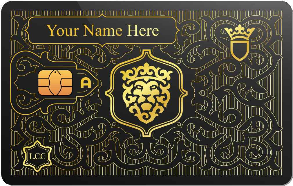 Lion Metal Credit Card - The Rich Card