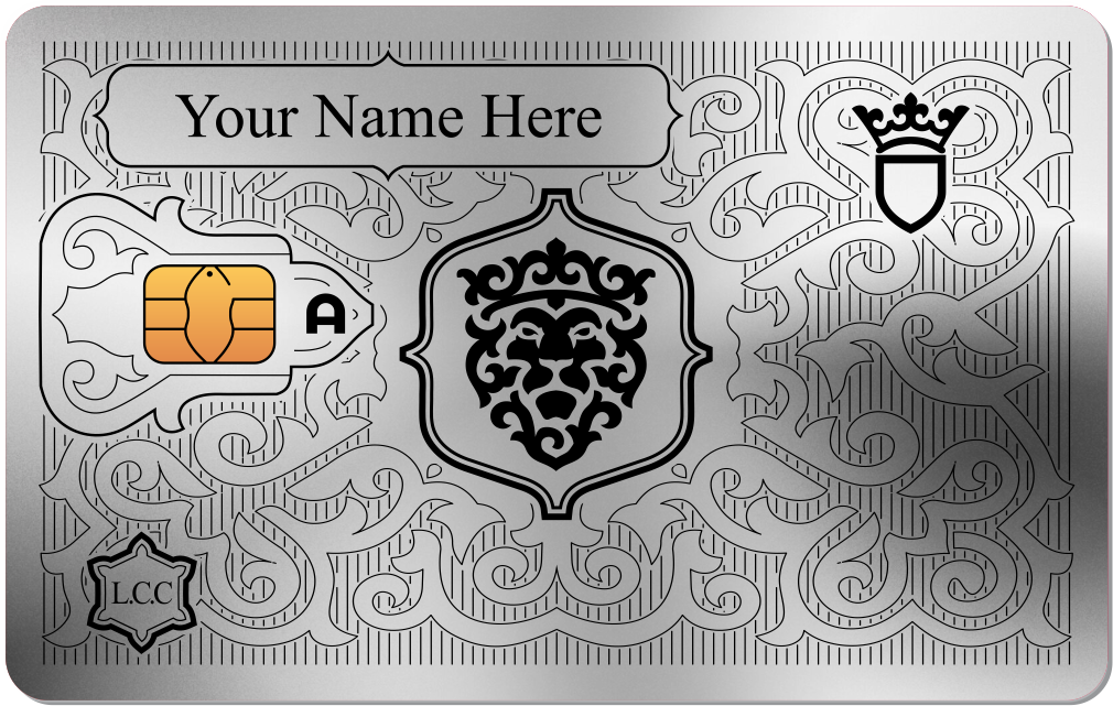 Lion Metal Credit Card - The Rich Card