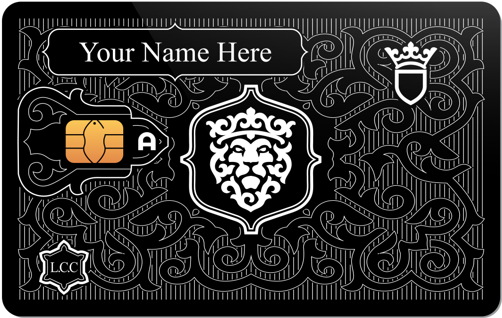 Lion Metal Credit Card - The Rich Card