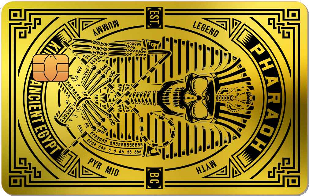 Pharaoh Metal Credit Card - The Rich Card