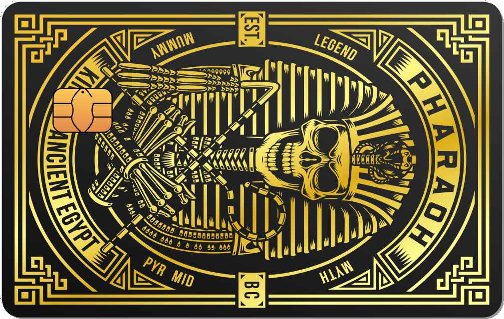 Pharaoh Metal Credit Card - The Rich Card