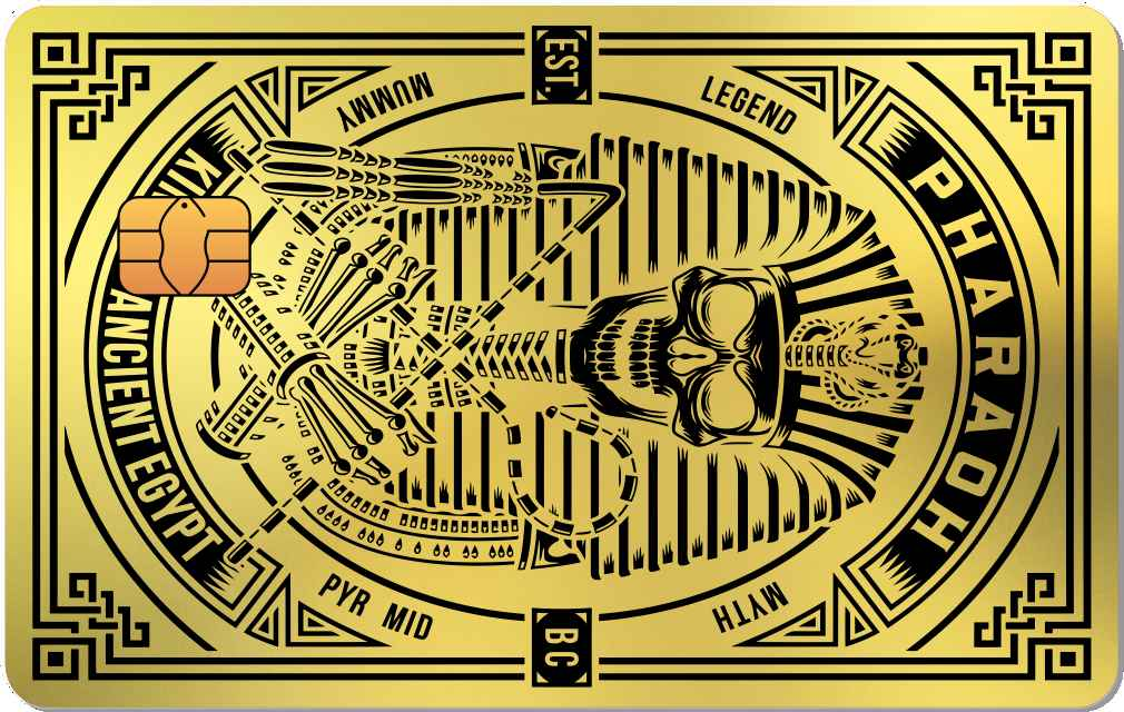 Pharaoh Metal Credit Card - The Rich Card