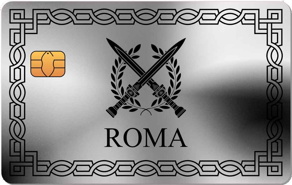 Roma Sword Metal Card - The Rich Card