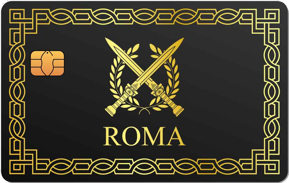 Roma Sword Metal Card - The Rich Card