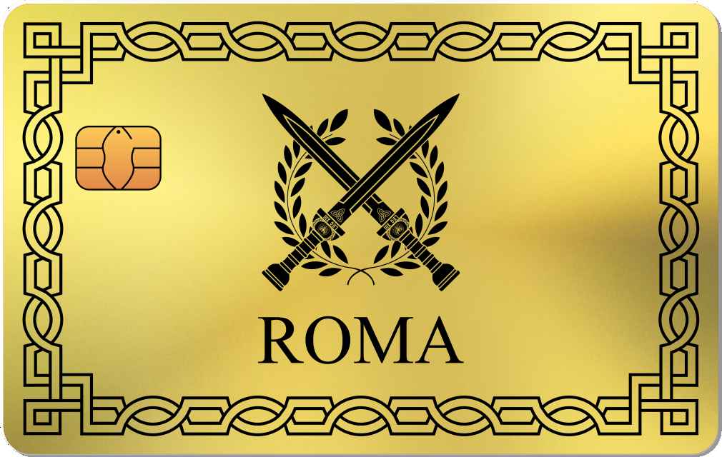 Roma Sword Metal Card - The Rich Card