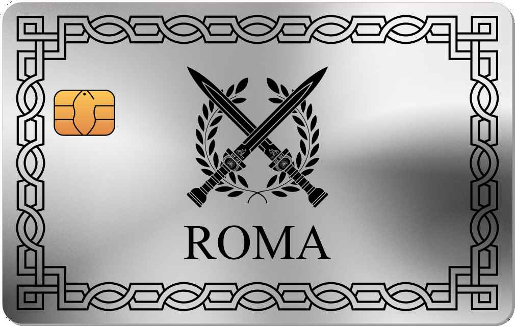 Roma Sword Metal Card - The Rich Card