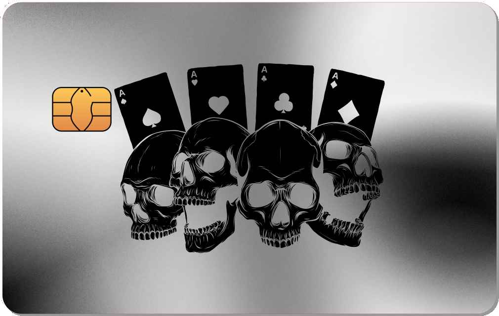 Skull Metal Credit Card - The Rich Card