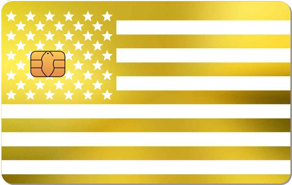 USA Flag Metal Card - The Rich Card