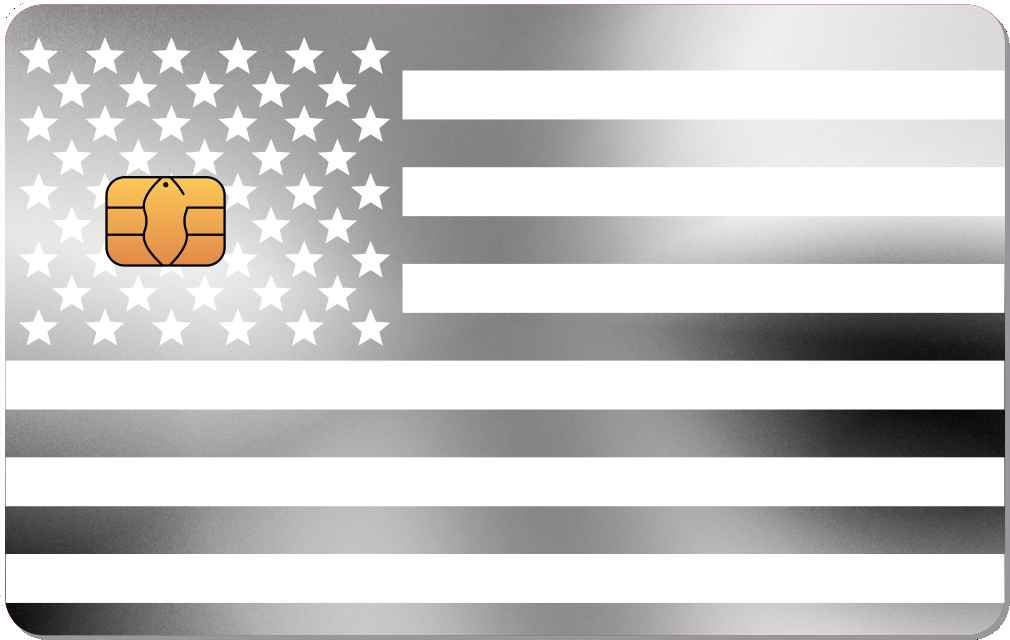 USA Flag Metal Card - The Rich Card