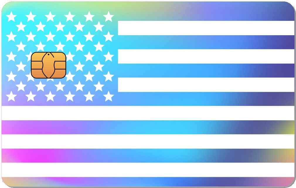 USA Flag Metal Card - The Rich Card