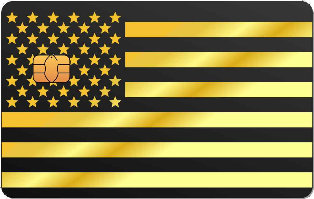 USA Flag Metal Card - The Rich Card