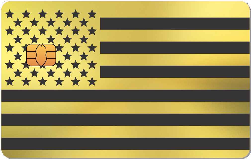 USA Flag Metal Card - The Rich Card