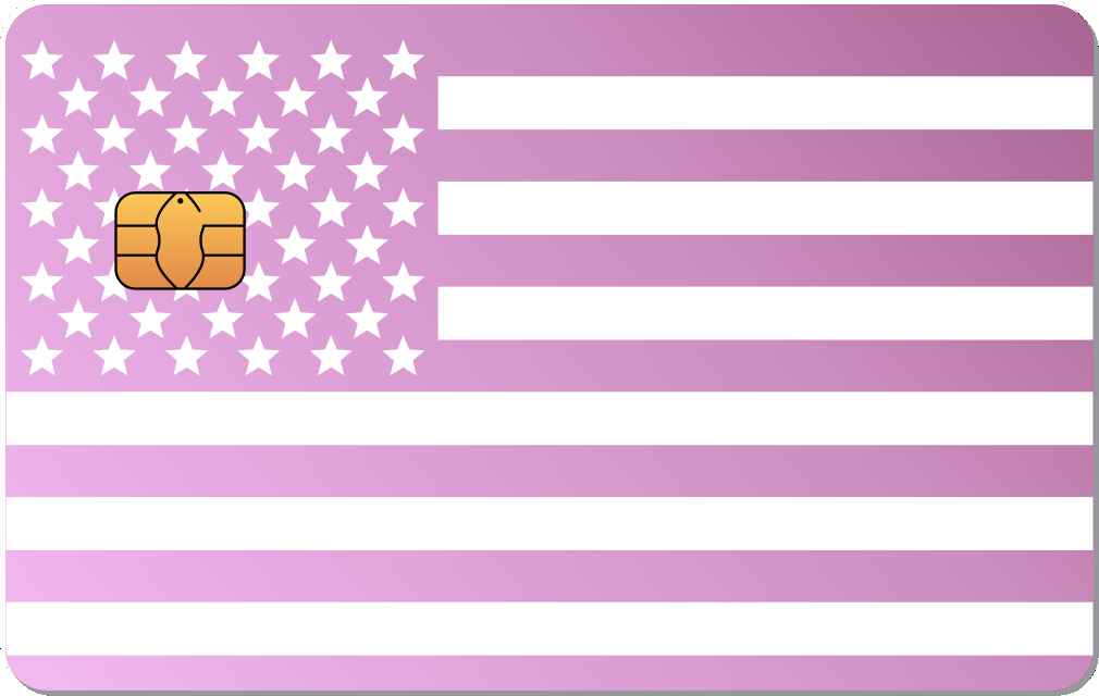 USA Flag Metal Card - The Rich Card