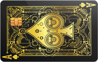 Ace of Spades Metal ATM Card