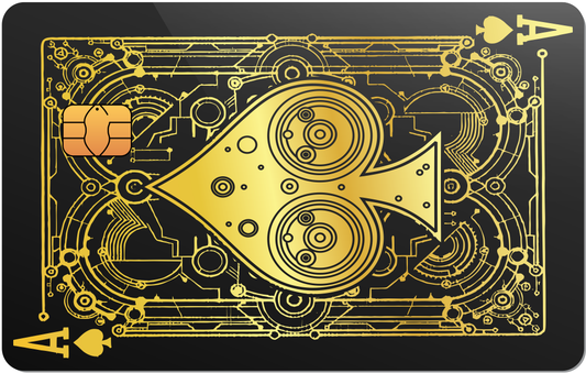 Ace of Spades Metal ATM Card