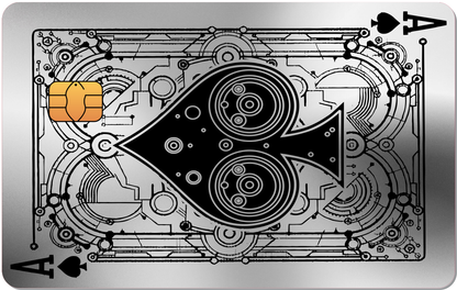 Ace of Spades Metal ATM Card