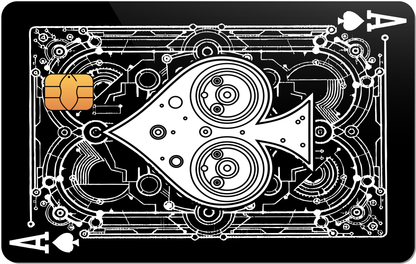 Ace of Spades Metal ATM Card
