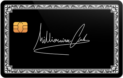 Millionaire Club Metal Credit Card - The Rich Card