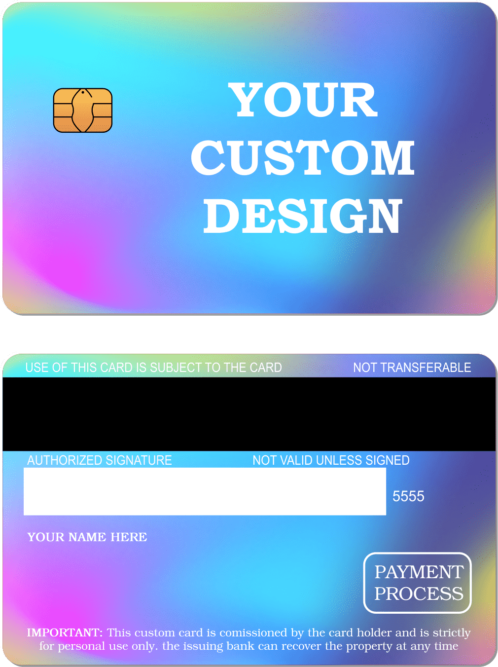 Custom Metal Card - The Rich Card
